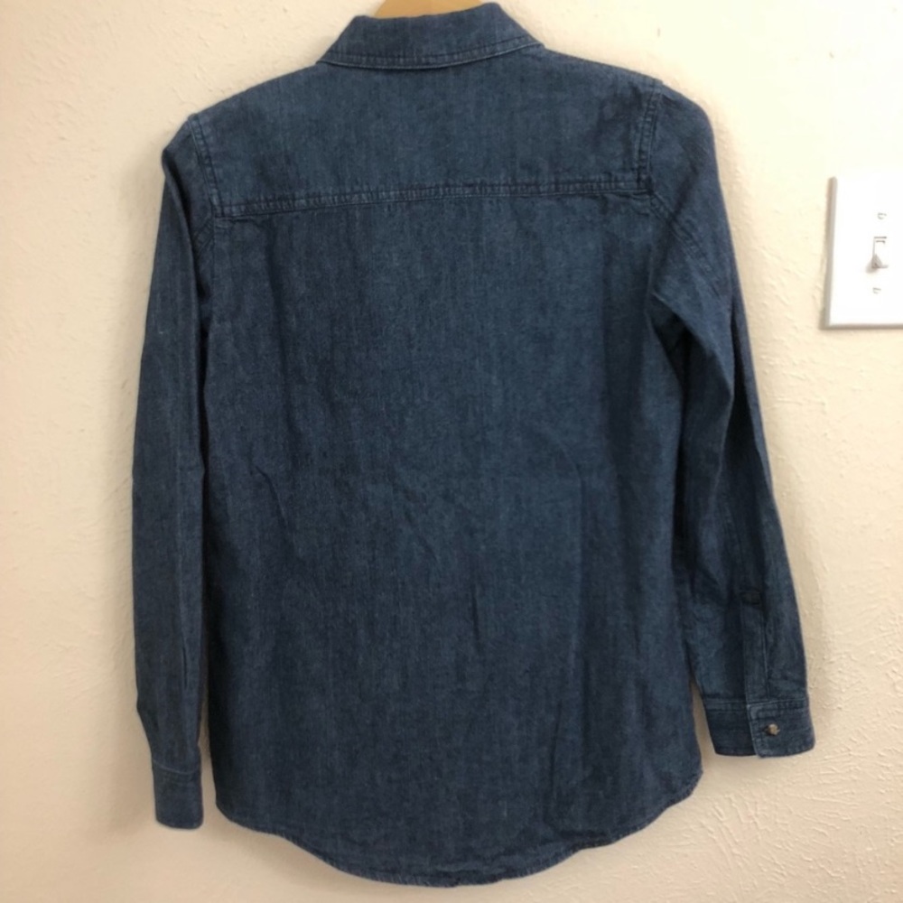 BP. Denim Chambray Button Down Blouse In size XS - Picture 4 of 7